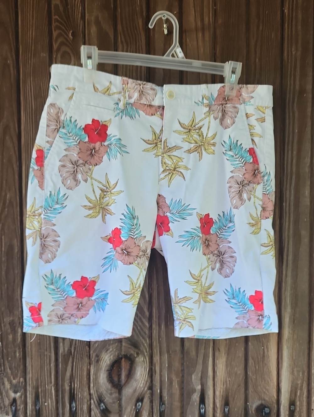 Denim & Flower Mens Floral Print Shorts